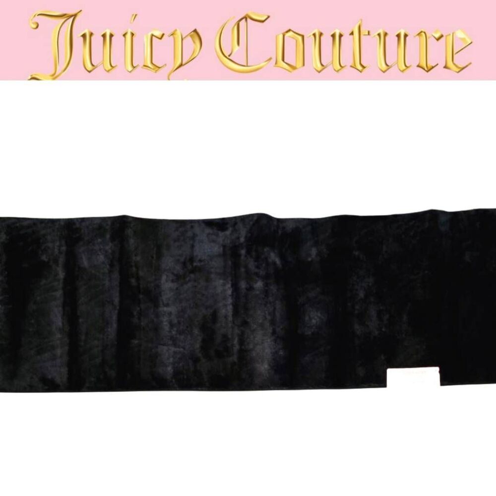Juicy Couture Home Plush Accent Runner- Black